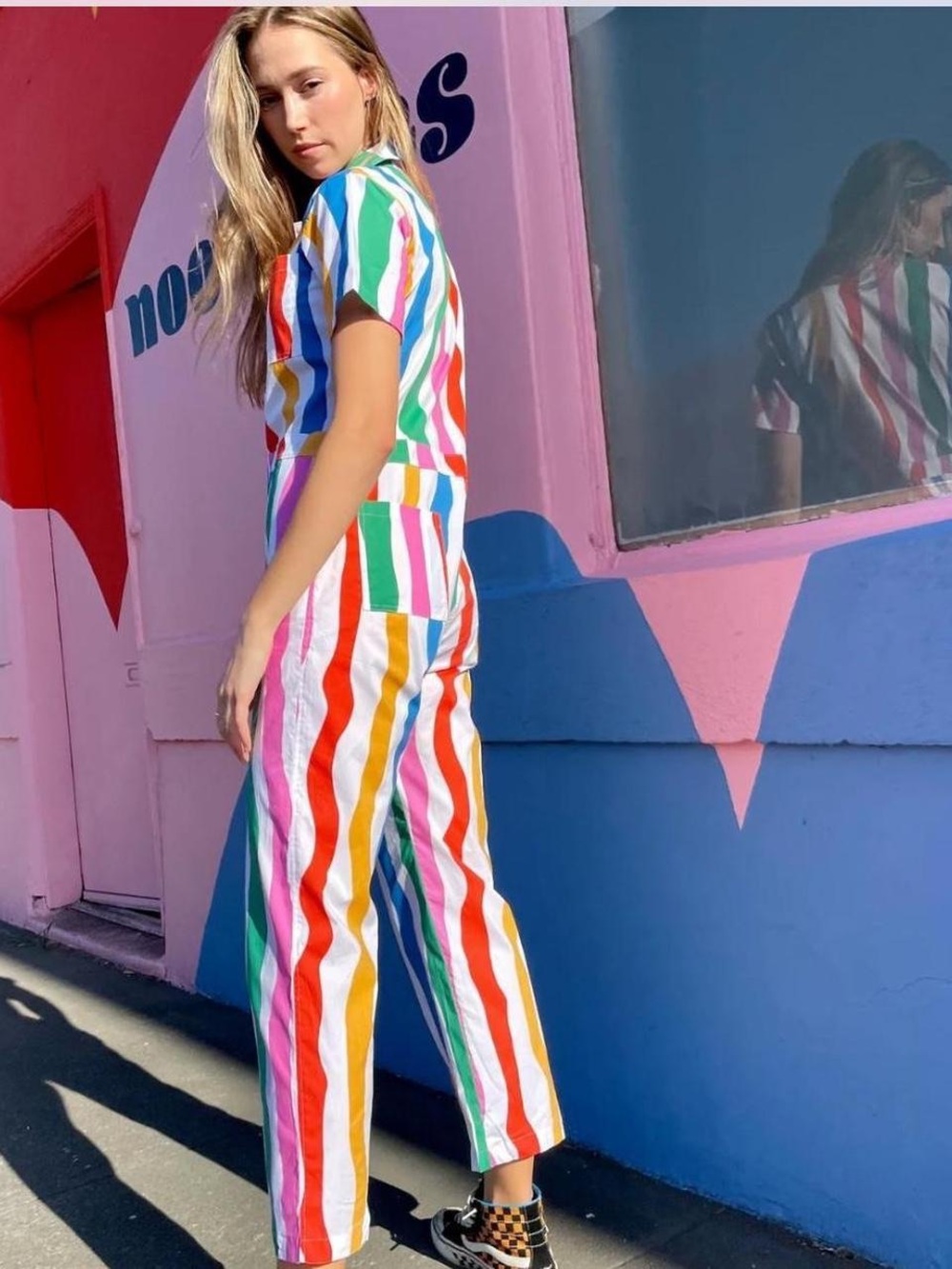 Nooworks Salvation Stripe Rainbow Coveralls - Picture 4 of 5